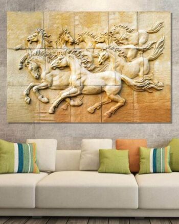 Horses Sparkle Self-Adhesive Wall Art