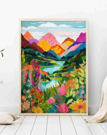 Landscape View Wall Painting