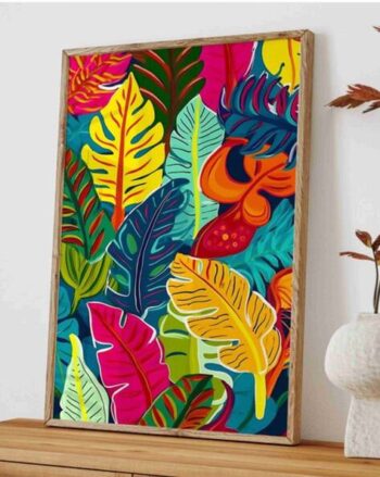 Leaf Print Wall Art Painting