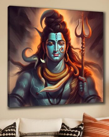 Lord Shiva Canvas Wall Painting
