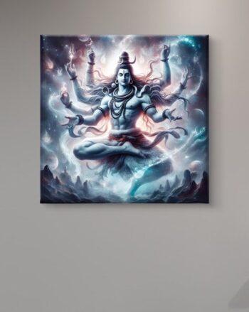 Lord Shiva Square-Shaped Wall Art