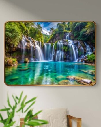 Waterfall Scenic Wall Painting