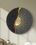 Round-Shaped Modern Art Wall Painting