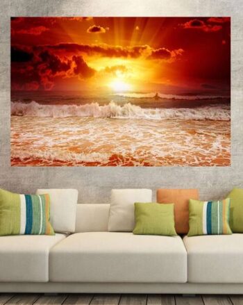 Sea Waves Canvas Wall Painting