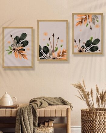 Set of 3 Framed Wall Art Paintings
