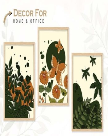 Set of 3 Modern Art Wall Paintings