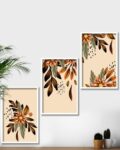 Set of 3 Modern Boho Art Wall Paintings