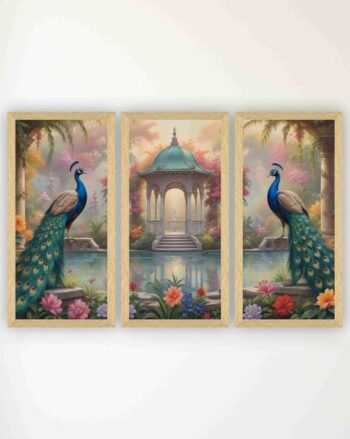 Set of 3 Printed Modern Wall Art Paintings