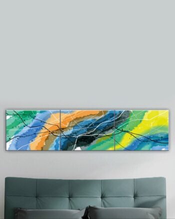 Set of 3 Printed Rectangular-Shaped Wall Art