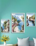 scenic landscape paintings set of 3