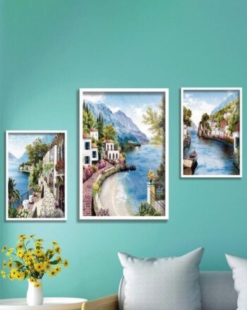 scenic landscape paintings set of 3