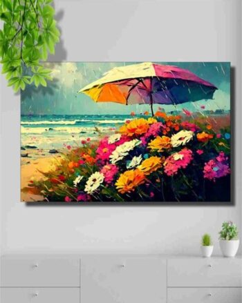 Wooden Framed Canvas Painting