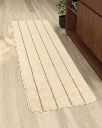 Striped Anti-Slip Polypropylene Kitchen Runner 45x120 cm