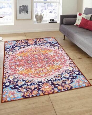 Abstract Print Anti-Skid Rug
