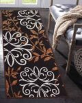 Leaf Print Anti-Skid Rug