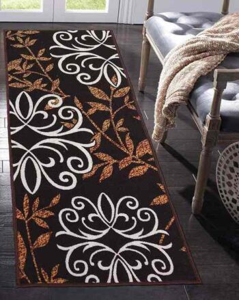 Leaf Print Anti-Skid Rug