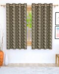 Set of 2 Printed Eyelets Window Curtains