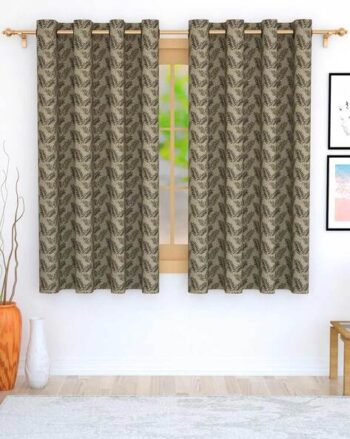 Set of 2 Printed Eyelets Window Curtains
