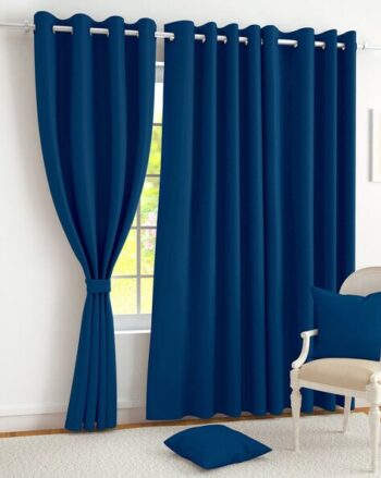 Set of 2 Window Curtains with Velcro Closure