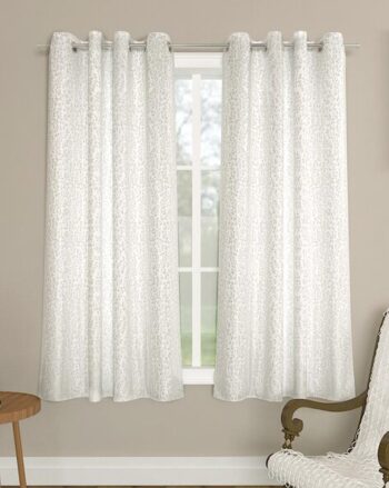 Leaf Print Window Curtain