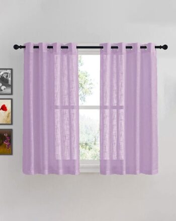 Eyelet Semi-Sheer Window Curtain