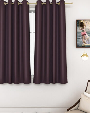 Premium Blackout Plain Eyelet Window Curtain