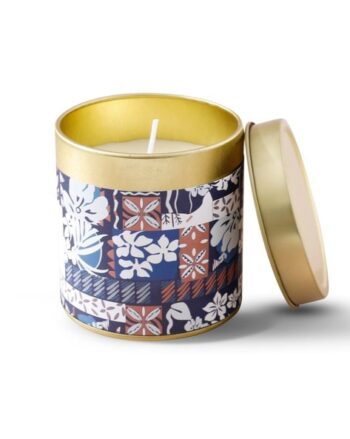 Patchouli Floral Print Scented Candle
