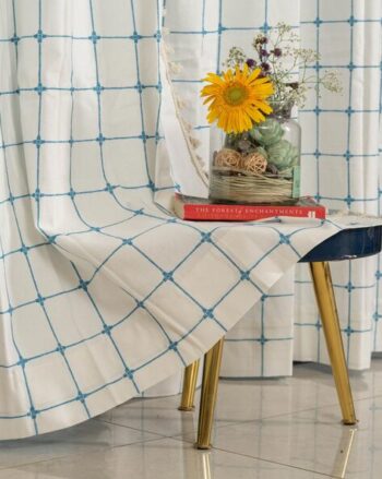 Embroidered Window Curtain with Tassels