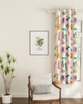 Graphic Print Window Curtains