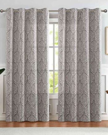 Printed Window Curtain with Eyelets