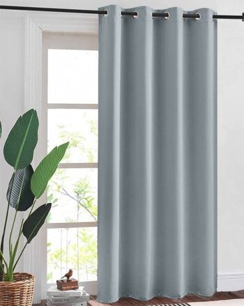 Set of 2 Blackout Eyelet Window Curtains