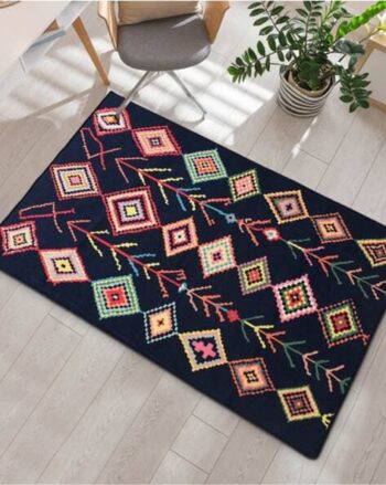 Geometric Print 3D Digital Carpet 24" x 60"