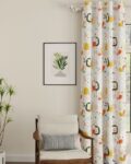 Graphic Print Door Curtain