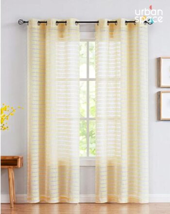 Sheer Horizontal Weave Window Curtains