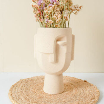 Tiered Modern Vase With Marshmallow Bunch