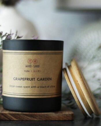 Set of 2 Grapefruit Gardens Jar Candles